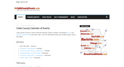 Desktop Screenshot of cobbcountyevents.com