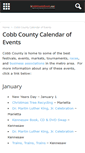 Mobile Screenshot of cobbcountyevents.com