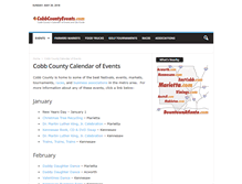 Tablet Screenshot of cobbcountyevents.com